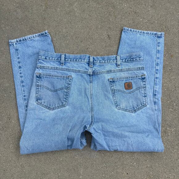 Carhartt Other - Carhartt Jeans Mens 40x30 Stonewash Traditional Fit Straight Leg Work B18 STW